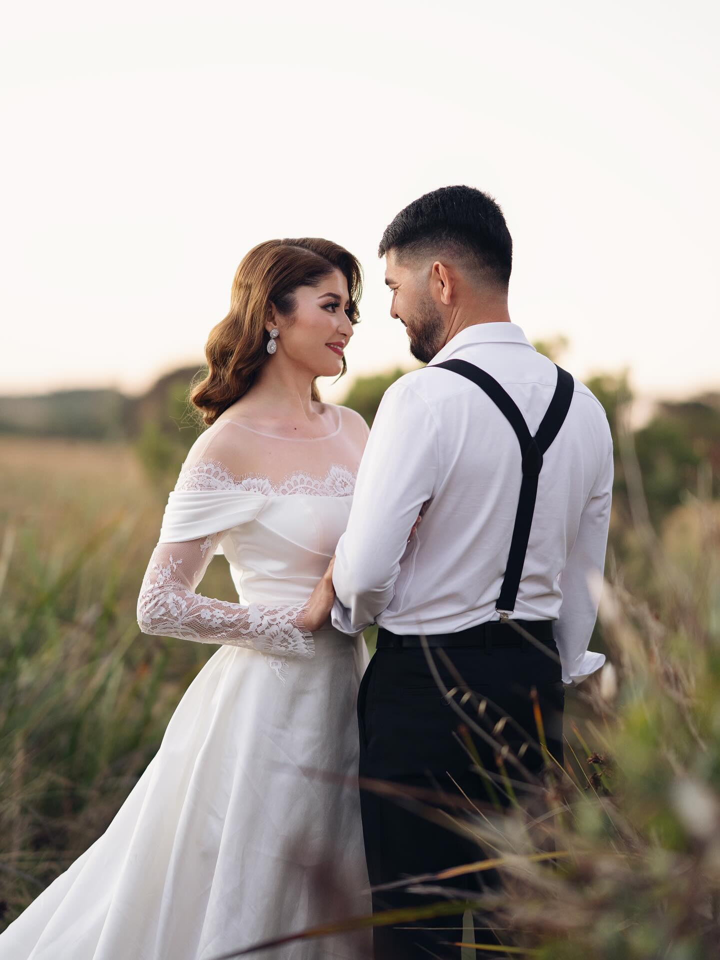 A couple at a pre-wedding shoot